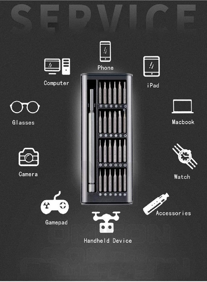 HUBTURE 24 Pieces Precision Screwdriver Set, Multifunction Magnetic, Pocket Screwdriver Tool Kit, Mini Repair Kit for Electronics, Tablets, Cellphones - Image 2